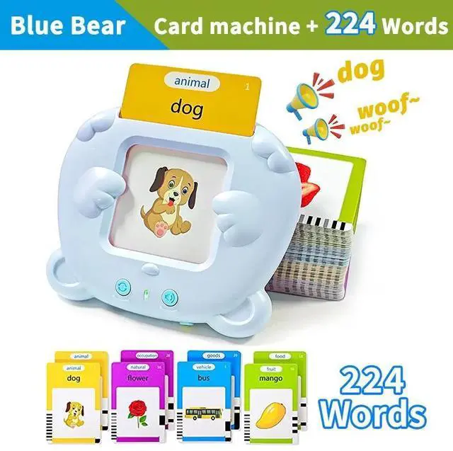 Main image of _Mega Brand Tarjetas Flash Educativas, Juguete Electrónico Inglés de Aprendizaje Temprano para Niños, Regalo de Cumpleaños