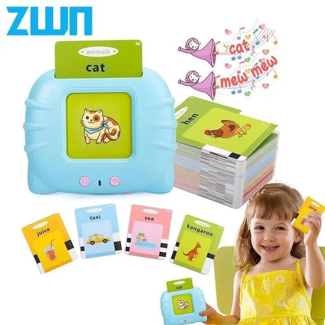 Alt view image 2 of 7 - _Mega Brand Tarjetas Flash Educativas, Juguete Electrónico Inglés de Aprendizaje Temprano para Niños, Regalo de Cumpleaños