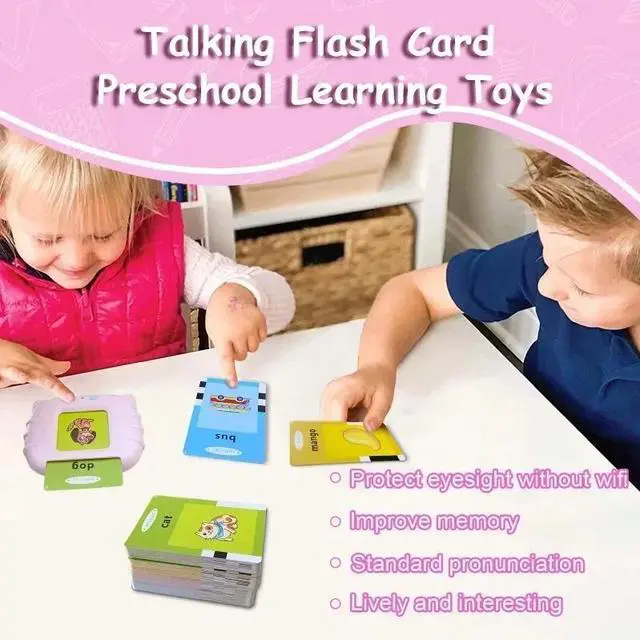 Alt view image 7 of 7 - _Mega Brand Tarjetas Flash Educativas, Juguete Electrónico Inglés de Aprendizaje Temprano para Niños, Regalo de Cumpleaños