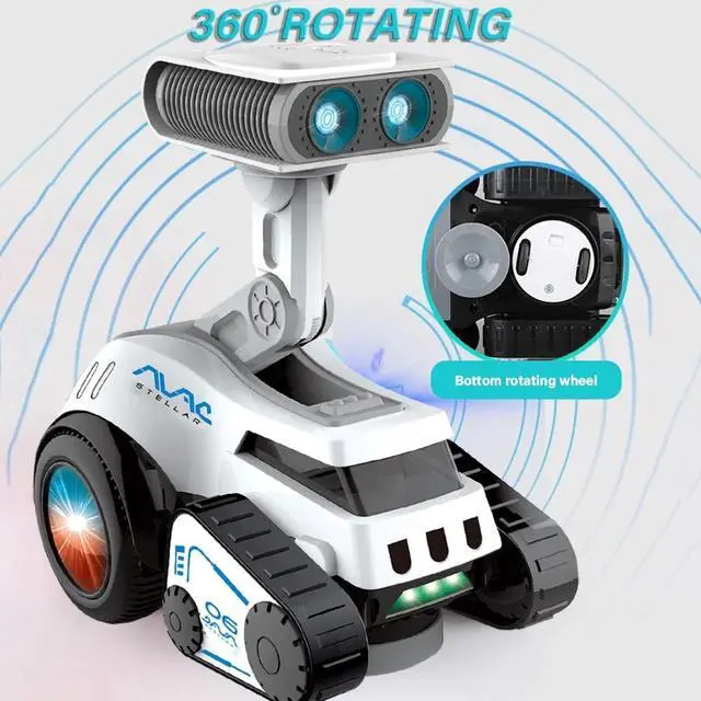 Alt view image 2 of 7 - _Mega Brand Robot Toy for Kids,Electronic Toy Robot with Dances, Plays Music and Songs, Light up Shine Eyes, Volume Adjust ,Gift for Kids, Toddlers, Boys and Girls
