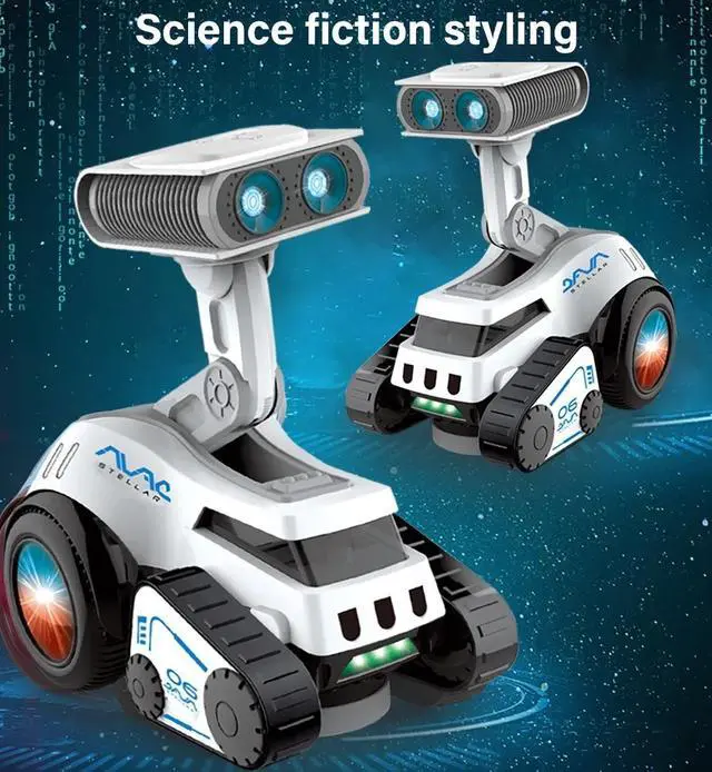 Alt view image 5 of 7 - _Mega Brand Robot Toy for Kids,Electronic Toy Robot with Dances, Plays Music and Songs, Light up Shine Eyes, Volume Adjust ,Gift for Kids, Toddlers, Boys and Girls