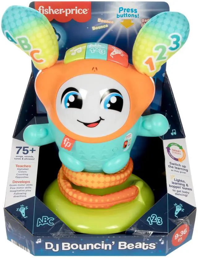 Alt view image 6 of 6 - _Mega Brand DJ Bouncin Beats Electronic Baby & Toddler Learning Toy With Bouncing Action