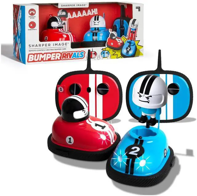 Main image of _Mega Brand Toy RC Remote Control Ejecting Bumper Rivals with Includes Wireless Remote Control and Sound Effects, 6-pieces, Red and Blue, Age 8+