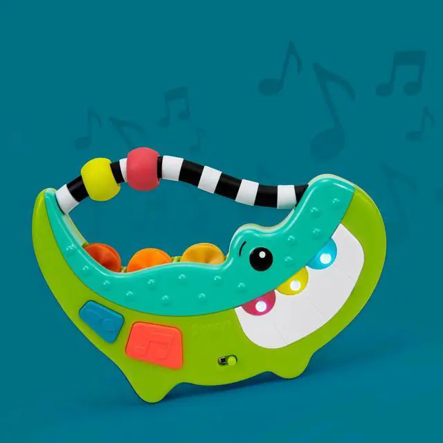 Alt view image 5 of 7 - _Mega Brand Rock-a-Dile Musical & Developmental Electronic Baby Toy - 6 Months and Up