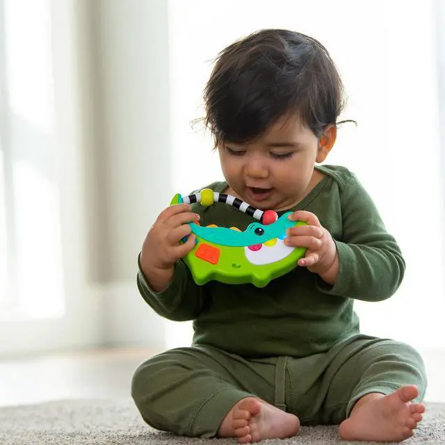 Alt view image 4 of 7 - _Mega Brand Rock-a-Dile Musical & Developmental Electronic Baby Toy - 6 Months and Up