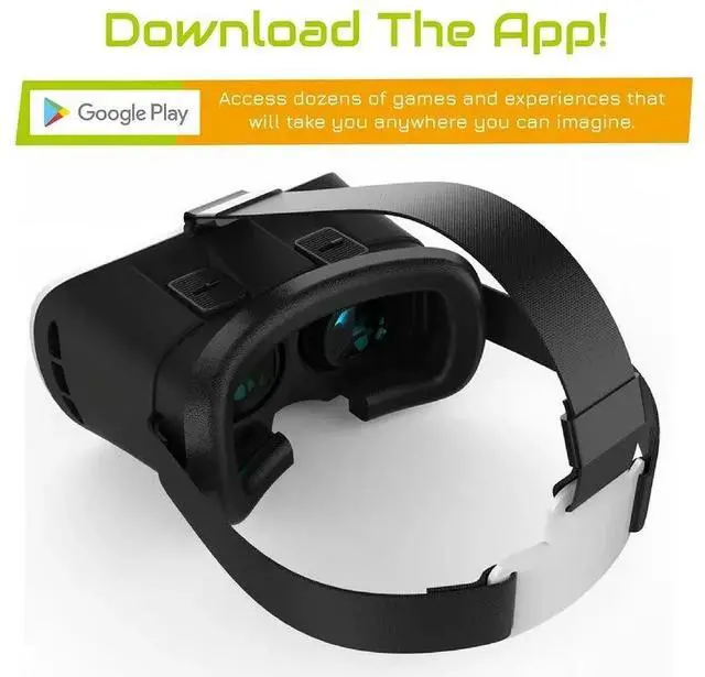 Alt view image 2 of 5 - _Mega Brand PBVR1500NA Retro Space-Themed Virtual Reality Headset for Android and iPhone (White)