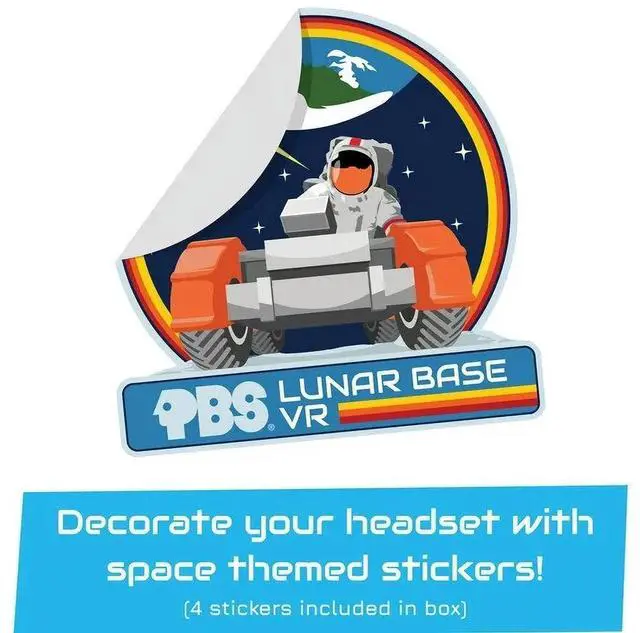 Alt view image 4 of 5 - _Mega Brand PBVR1500NA Retro Space-Themed Virtual Reality Headset for Android and iPhone (White)