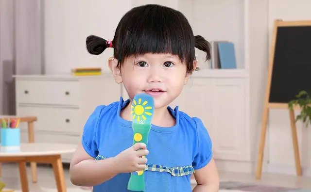 Alt view image 3 of 7 - _Mega Brand Sing Along Microphone, Includes Built-in Music and Lights, Children Ages 18+ Months