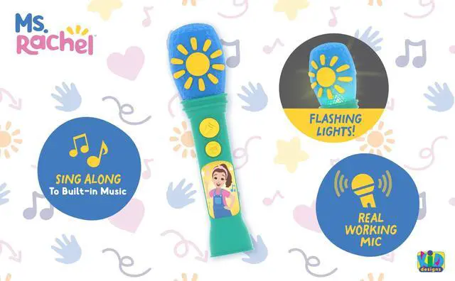 Alt view image 5 of 7 - _Mega Brand Sing Along Microphone, Includes Built-in Music and Lights, Children Ages 18+ Months