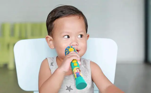 Alt view image 6 of 7 - _Mega Brand Sing Along Microphone, Includes Built-in Music and Lights, Children Ages 18+ Months