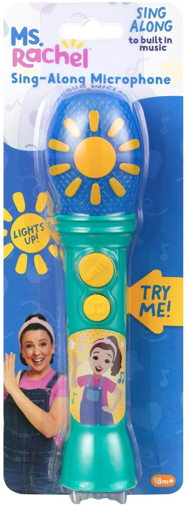 Alt view image 7 of 7 - _Mega Brand Sing Along Microphone, Includes Built-in Music and Lights, Children Ages 18+ Months