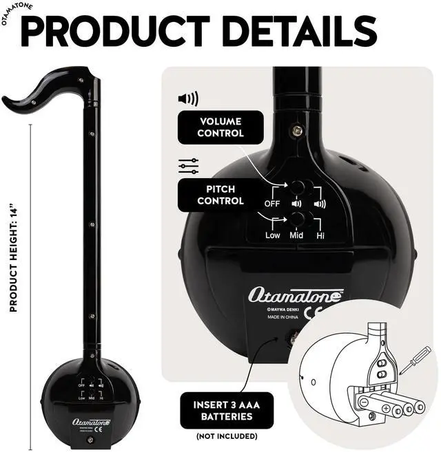 Alt view image 3 of 7 - _Mega Brand Electronic Musical Instrument Toy for Children Unisex Adults - Black