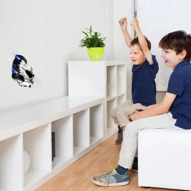 Alt view image 6 of 7 - _Mega Brand Electric Remote Control Wall Climbing Wireless RC Car Toy, 360 Degree Rotation Stunt Cars Toy for 4 5 6 7 8 9 10 11 12 Years Old Boys Kids, Silver