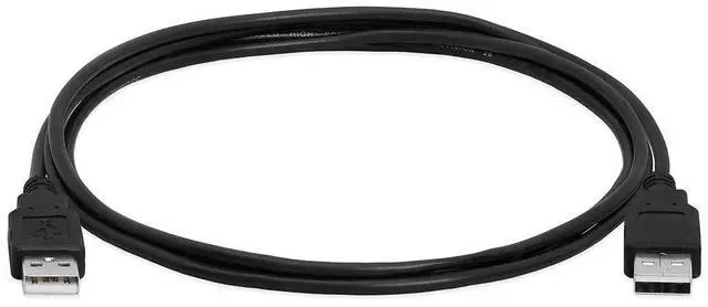 Alt view image 2 of 7 - _Mega Brand - USB to USB Cable 6ft USB A to A Male to Male USB 2.0 Cable Data Transfer USB Cord for Laptop, PC, USB Hub, Hard Drive, Laptop Cooler - Black