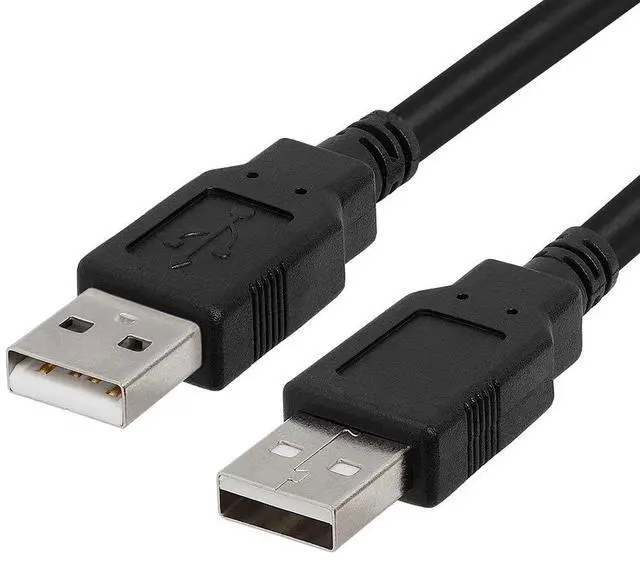 Alt view image 3 of 7 - _Mega Brand - USB to USB Cable 6ft USB A to A Male to Male USB 2.0 Cable Data Transfer USB Cord for Laptop, PC, USB Hub, Hard Drive, Laptop Cooler - Black