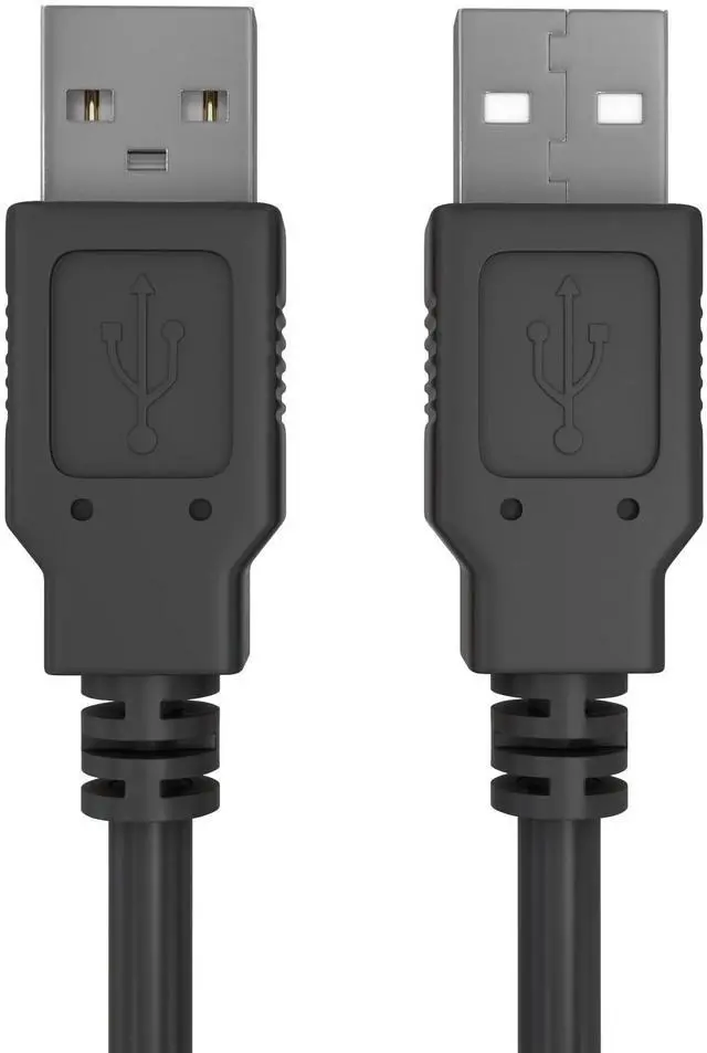 Alt view image 4 of 7 - _Mega Brand - USB to USB Cable 6ft USB A to A Male to Male USB 2.0 Cable Data Transfer USB Cord for Laptop, PC, USB Hub, Hard Drive, Laptop Cooler - Black