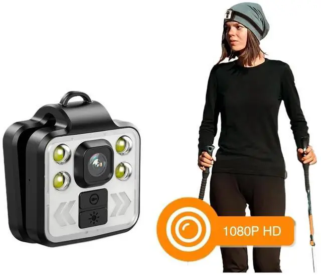 Main image of _Mega Brand Police Body Camera Waterproof Portable Flashlight Body-Worn Camera Night Vision 4-6HR Battery Life 1080P Personal Mini Cam ,Easy to Carry