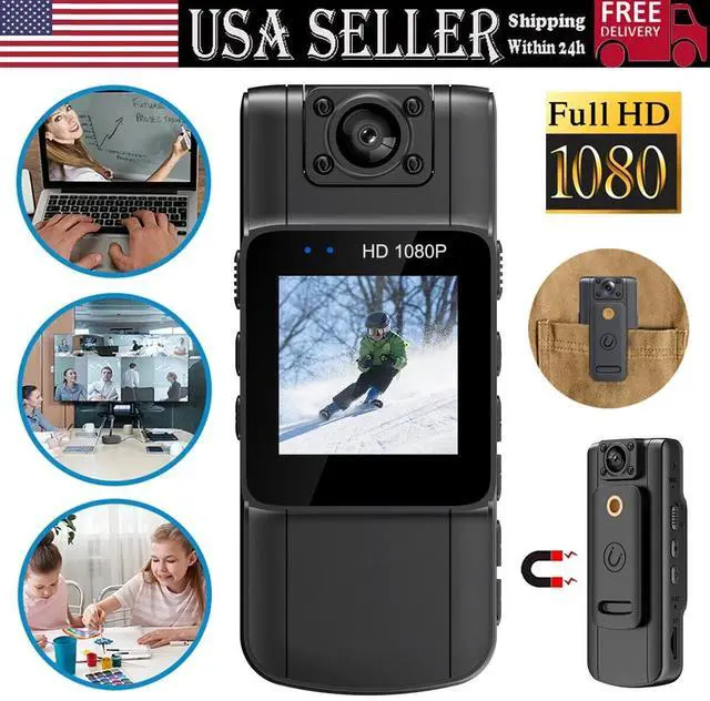 Main image of _Mega Brand 20-hour 1080P Camcorder Mini Police Body Camera HD 180° Video DVR IR Night Cam