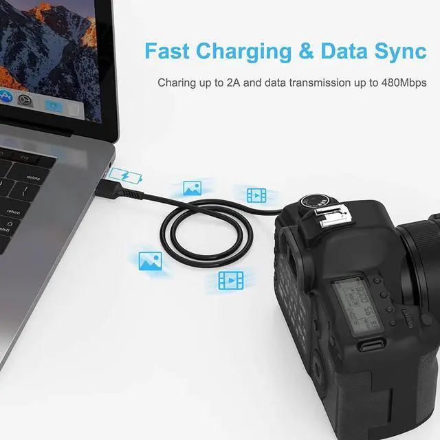 Alt view image 4 of 5 - _Mega Brand Mini USB SYNC Data PC Cord Cable Replacement for BLUE YETI MicroPhones