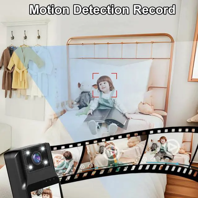 Alt view image 7 of 7 - SOEWIOU 4K WiFi Body Camera with Audio and Video Recording Wearable Body Cam Mini Video Camera Camcorder with Magnetic Back Clip 180° Rotatable Lens Motion Detection