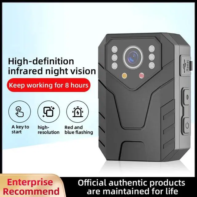 Alt view image 7 of 7 - _Mega Brand 1080p HD 360 Rotatable Body Camera, Black
