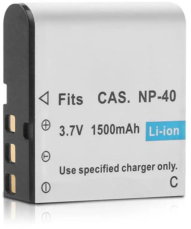 Alt view image 3 of 7 - CAS. NP-40 Battery Pack, 3 x 1500mAh Batteries & NP 40 Charger