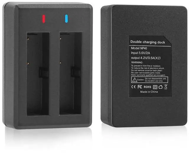 Alt view image 4 of 7 - CAS. NP-40 Battery Pack, 3 x 1500mAh Batteries & NP 40 Charger