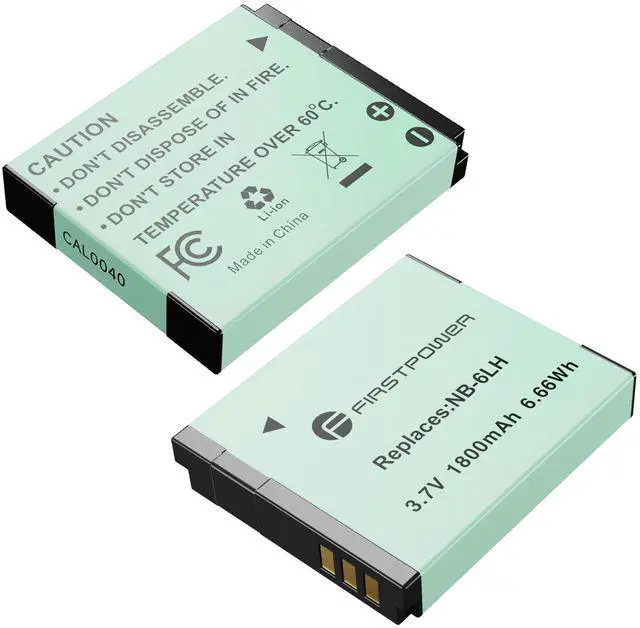 Main image of 2-Pack NB-6LH/NB-6L Batteries Replacement for Canon PowerShot SX540 HS, SX530 HS, SX520 HS, SX510 HS, SX500 HS, SX500 is, SX710 HS, SX700 HS, SX610 HS, SX600 HS, SX280 HS, SX270 HS, D30,S90