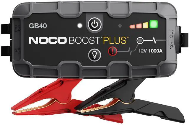 Main image of Boost GB40: 1000A UltraSafe Jump Starter 12V Lithium Battery Booster Pack, Portable Jump Box, Power Bank & Jumper Cables - for 6.0L Gas and 3.0L Diesel Engines