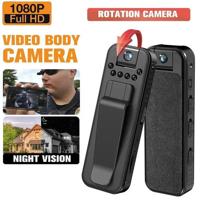 Alt view image 6 of 7 - _Mega Brand Body Camera,1080p Body Portable Video 180lens Body Camera With Rotatable With Vision With Clip And Video Portable With Vision Battery With Audio And Audio And Video Corpora 1080p Camera