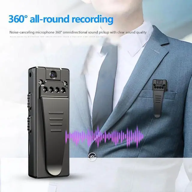 Alt view image 6 of 7 - _Mega Brand 1080P HD Body Camera, Body Camera with Audio and Video Recording, Wearable Action Body Cam with 180° Rotating Lens, Portable Camera for Camping, Traveling, Walking, outdoor sports