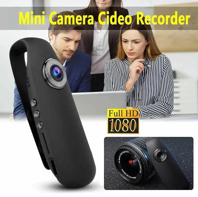 Alt view image 2 of 7 - _Mega Brand Mini Body Worn Camera 1080P - Portable Wearable Recorder with Night Vision + 32GB Card - Discreet Clip-On Cam for Security, Sports, Bike Riding & Home Use
