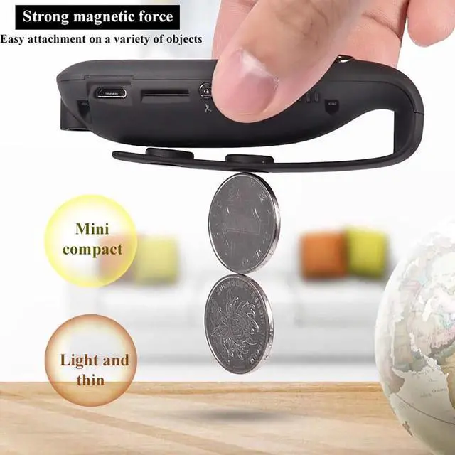 Alt view image 6 of 7 - _Mega Brand Mini Body Worn Camera 1080P - Portable Wearable Recorder with Night Vision + 32GB Card - Discreet Clip-On Cam for Security, Sports, Bike Riding & Home Use