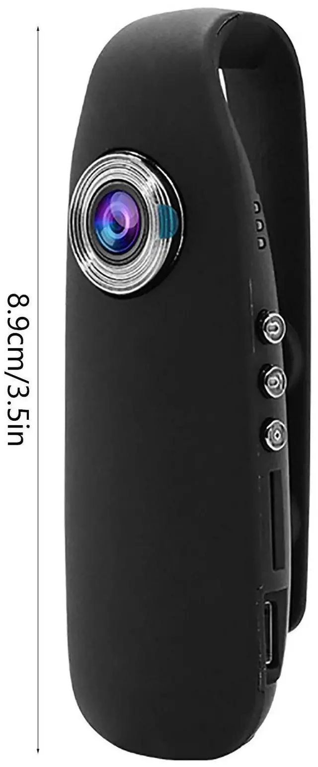 Alt view image 3 of 7 - _Mega Brand Mini Body Worn Camera 1080P - Portable Wearable Recorder with Night Vision + 32GB Card - Discreet Clip-On Cam for Security, Sports, Bike Riding & Home Use