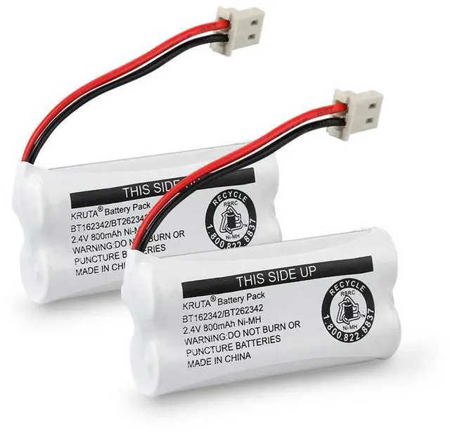Main image of _Mega Brand BT162342 BT262342 Cordless Phone Batteries Compatible with BT183342 BT283342 BT166342 BT266342 VTech CS6114 CS6419 CS6719 at&T EL52300 CL80111 Handset Telephone (Pack of 2)