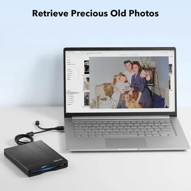 Alt view image 5 of 7 - _Mega Brand Floppy Disk Reader 3.5 inch USB Floppy Disk Drive External 3 1/2 Floppy disc Reader Portable Floppy Diskette Drive USB C for PC Laptop Notebook Computer with Windows 11/10