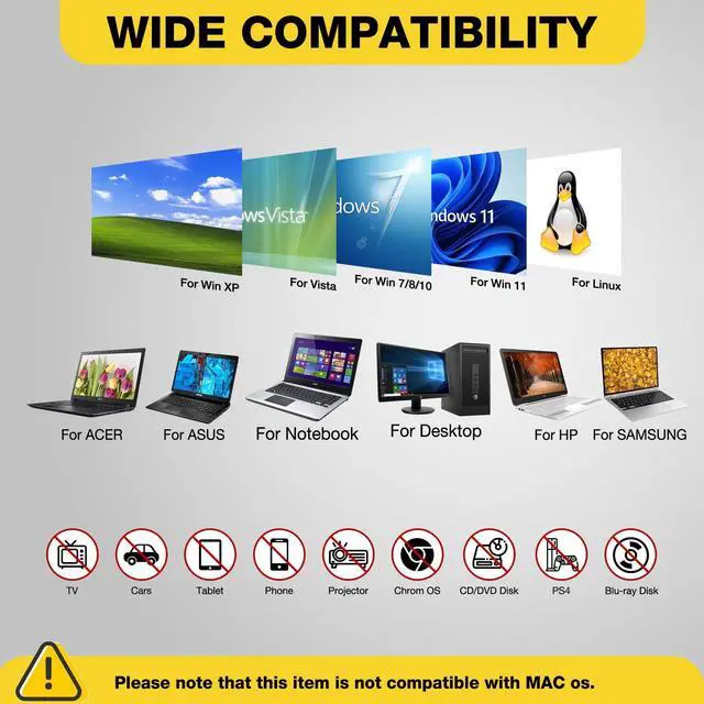 Alt view image 6 of 7 - _Mega Brand Floppy Disk Reader, Dual USB Type A/C Floppy Disk Drive/Player/Converter, External 3.5 inch 1.44 MB Floppy Disc Reader for Windows 11/10/8/7/XP/2000 PC Laptop and Desktop