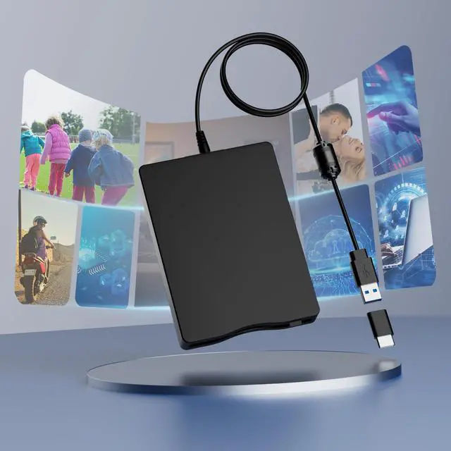 Alt view image 6 of 7 - _Mega Brand Floppy Disk Reader,External Floppy Drive, 3.5" USB &Type C Floppy Disk Reader Portable 1.44 MB FDD for PC, Laptop and Desktop Compatible with Windows 2000/XP/Vista/7/8/10/11