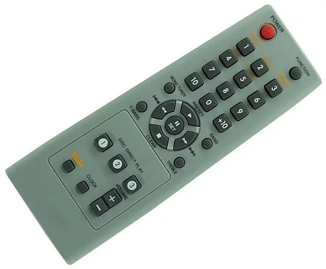 Main image of _Mega Brand Replacement Remote Control Compatible Compatible for Compatible for AIWA NSX-S556 NSX-AJ300 Z-L100 Z-L120 Z-L500 NSX-BL24 NSX-AJ54 NSX-AJ22 NSX-BL14 CD Compact Disc Stereo System