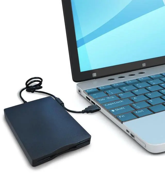 Alt view image 2 of 7 - Floppy Disk Reader, 3.5 inch USB External Floppy Drive for PC/Laptop and Desktop, 1.44 MB FDD Portable USB Port Powered Drive for Window 98SE/ME/2000/XP/VISTA/Win7, Not Compatible with Mac