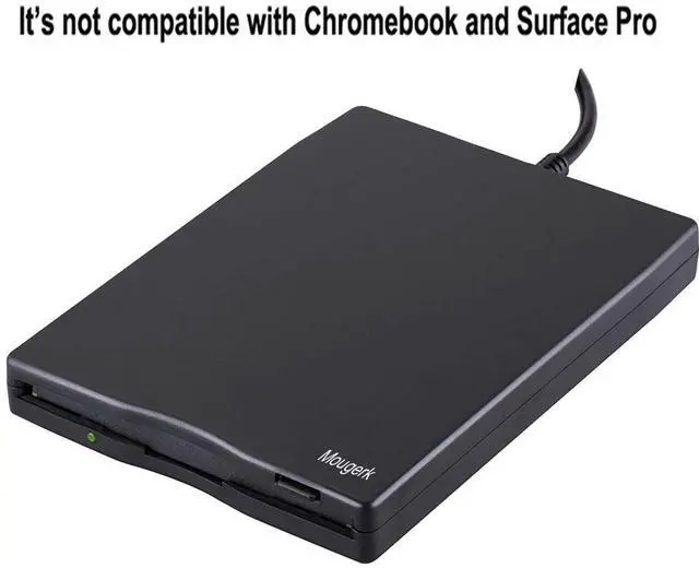 Alt view image 4 of 7 - _Mega Brand 3.5" External Floppy Diskette USB Drive - 1.44 MB FDD Portable Plug and Play for Laptops, Desktops, and Notebooks (Black)