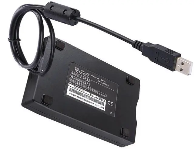 Alt view image 5 of 7 - _Mega Brand 3.5" External Floppy Diskette USB Drive - 1.44 MB FDD Portable Plug and Play for Laptops, Desktops, and Notebooks (Black)