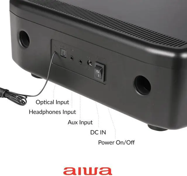 Alt view image 4 of 7 - Bluetooth Home Speaker System, 30W RMS, CD Player, FM Radio (Black)