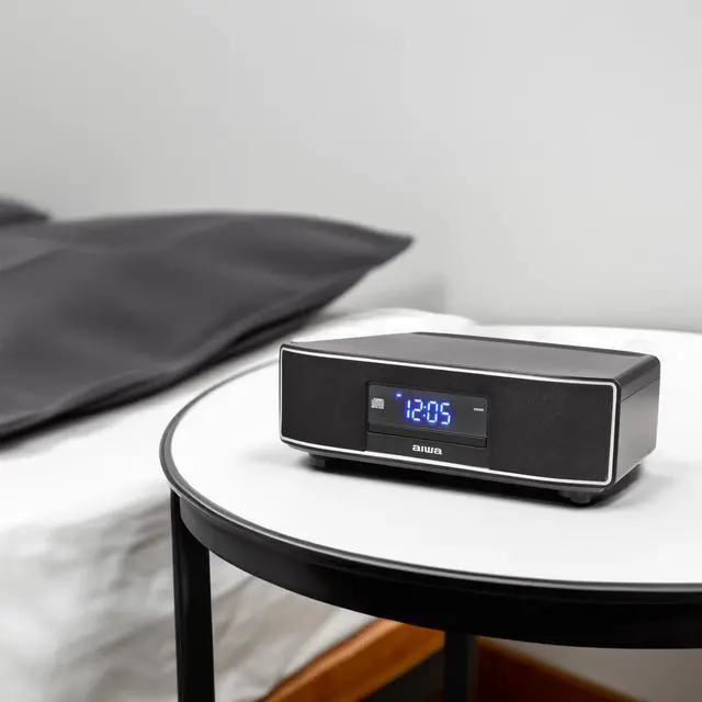 Alt view image 7 of 7 - Bluetooth Home Speaker System, 30W RMS, CD Player, FM Radio (Black)