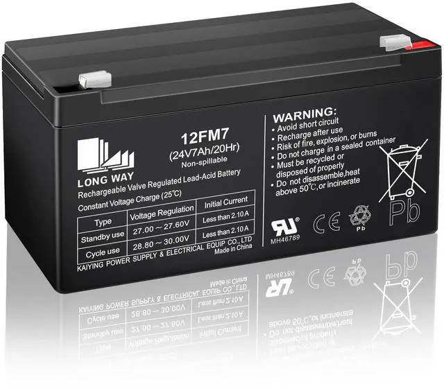 Main image of _Mega Brand 24V 7AH Battery for 24 Volt Ride on Cars Toys, 24V 7Ah Rechargeable Battery, Compatible with 24 Volt Ride-Ons