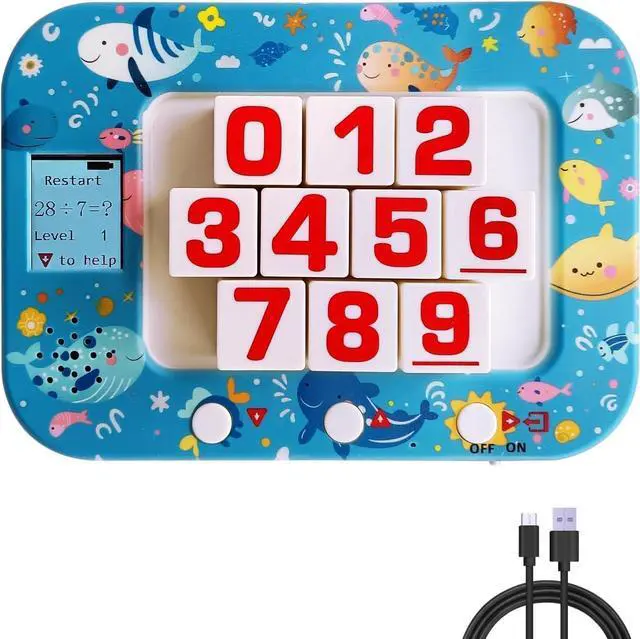 Main image of _Mega Brand Math Education Machine Multiplication Game Learning & Education Toys Learning Pad Math Games for Kids,Ages 3+Addition Subtraction Division Game