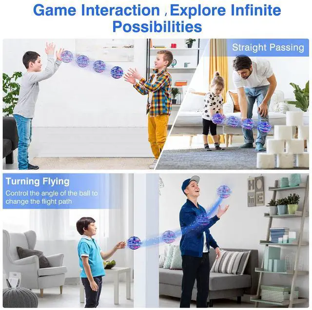 Alt view image 3 of 6 - _Mega Brand 2024 Flying Orb Ball Toy, Galaxy Ball Cosmic Globe Boomerang Hover Ball Fidget Spinner Mini Drone Cool Toys Gifts for Boys Girls 6 7 8 9 10+ Year Old