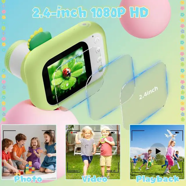 Alt view image 5 of 7 - _Mega Brand 2in1 Microscope for Kids&Video Camera,1000X Digital Microscope with 2.4" Screen,1080P Portable Handheld Kids Camera Toys,STEM Educational Science Kit Toys for 3-12 Age Years Old Boys Girls