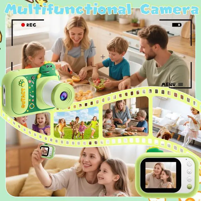 Alt view image 6 of 7 - _Mega Brand 2in1 Microscope for Kids&Video Camera,1000X Digital Microscope with 2.4" Screen,1080P Portable Handheld Kids Camera Toys,STEM Educational Science Kit Toys for 3-12 Age Years Old Boys Girls