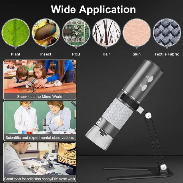 Alt view image 6 of 7 - _Mega Brand 4K HD Wi-Fi Wireless Digital Microscope Camera Magnifier, Compatible for iPhone, iPad, Android Phones and PC